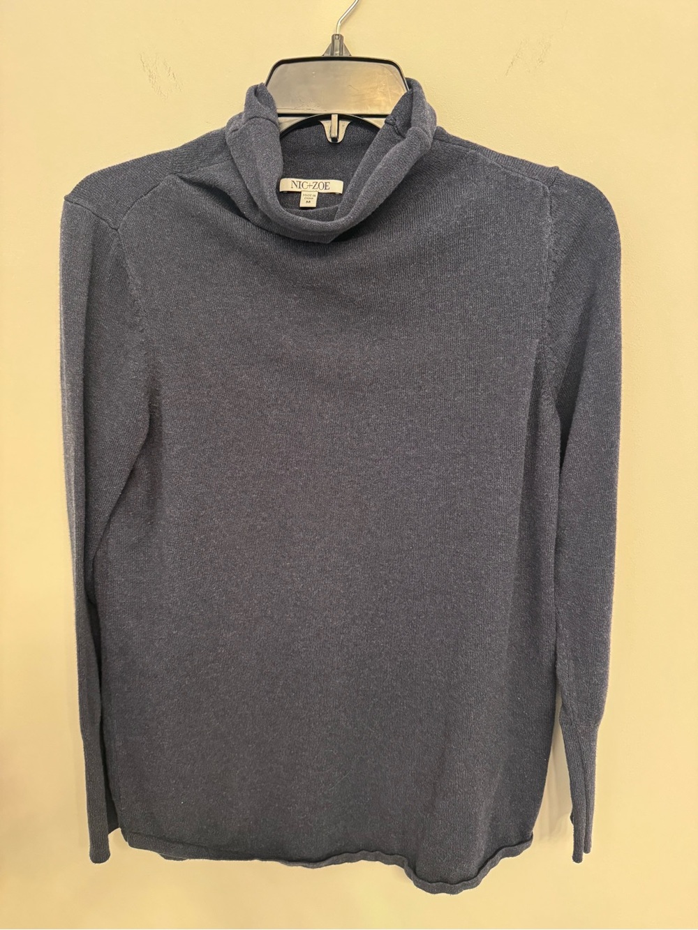 NIC+ZOE Navy Turtleneck Sweater